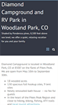 Mobile Screenshot of diamondrvpark.com